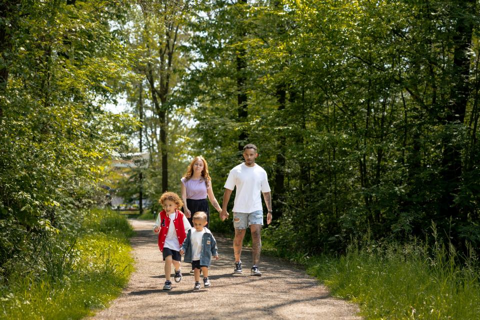 Wandelen over de hoogveen